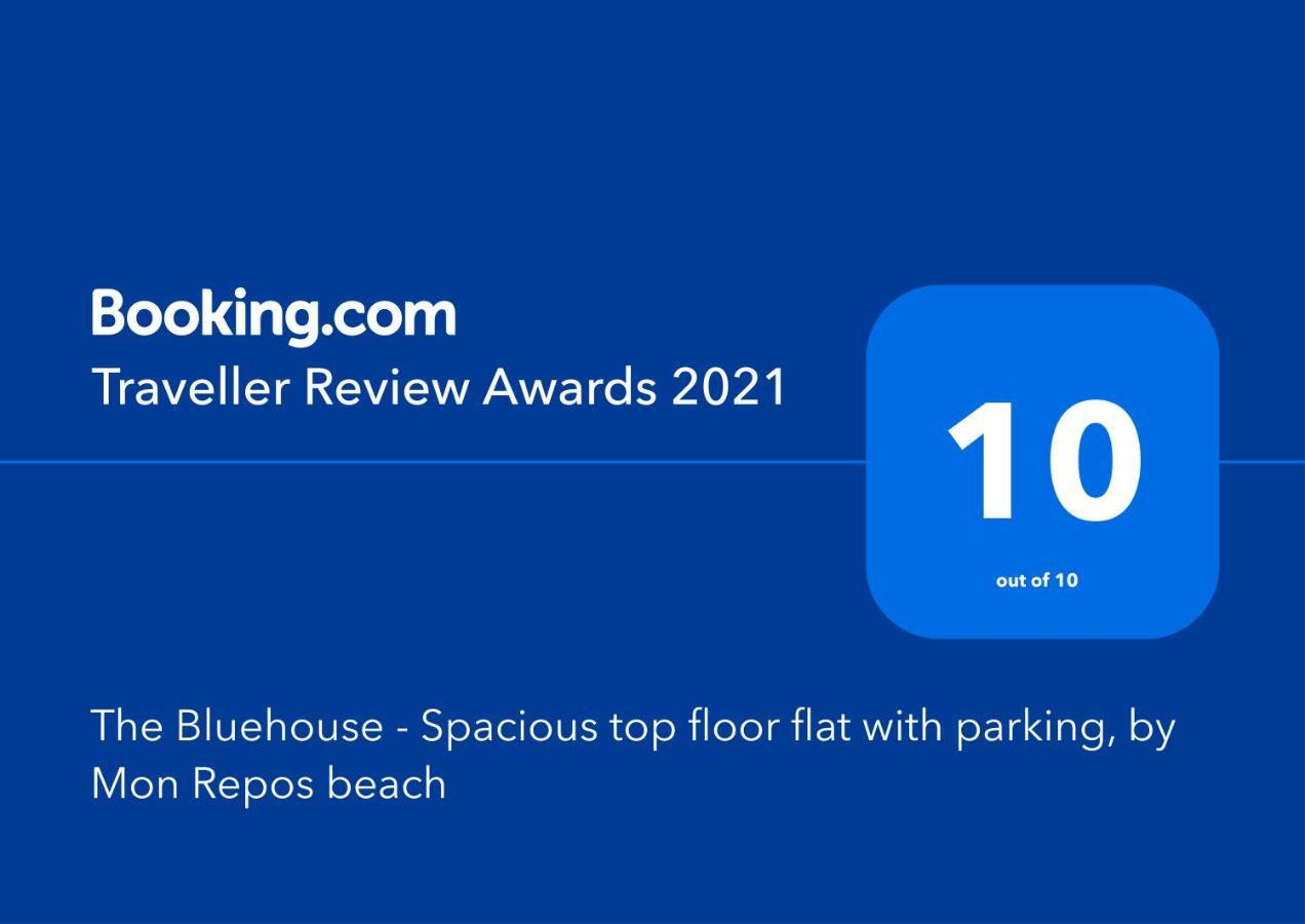 The Bluehouse - Spacious Top Floor Flat With Parking, By Mon Repos Beach Corfu  ภายนอก รูปภาพ