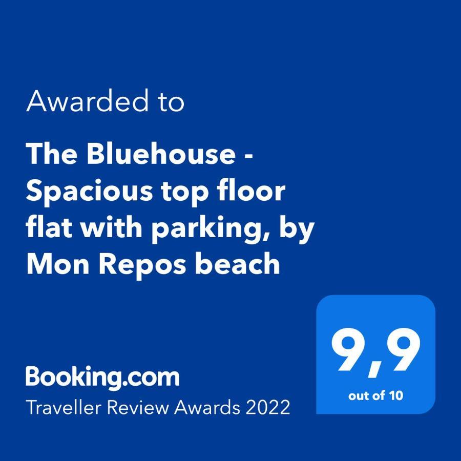 The Bluehouse - Spacious Top Floor Flat With Parking, By Mon Repos Beach Corfu  ภายนอก รูปภาพ